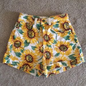 American Apparel Sunflower Shorts